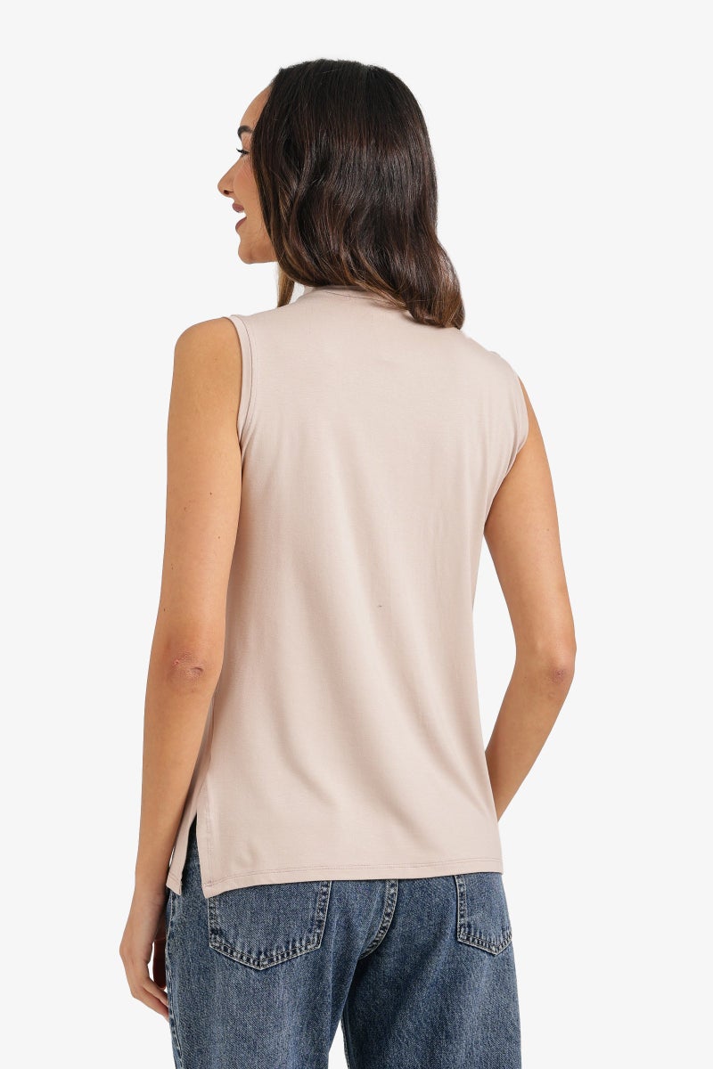 Carina Mock-Neck T-Shirt - Image 3